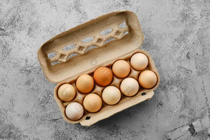 一盒食材鸡蛋摄影图