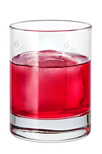 玻璃杯红色<strong>饮料饮品</strong>