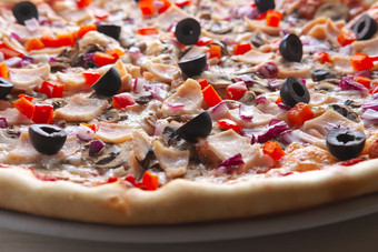 美味食物披萨摄影图