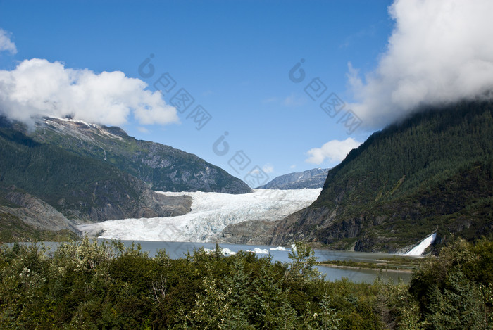 自然风景青山河流