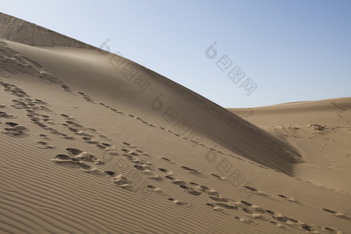 沙地沙滩沙漠脚印摄影