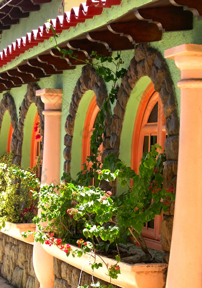 傣式民族特色的房屋建筑