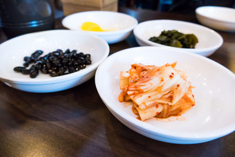 韩式的各种餐前小菜