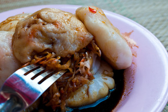 餐饮美食糯米美食摄影图