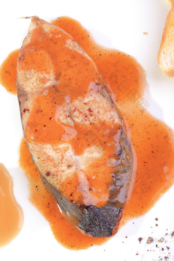 餐饮美食鱼块摄影图