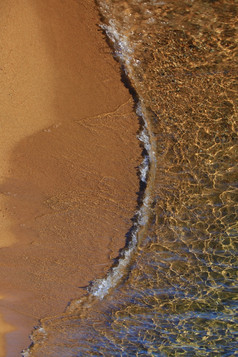 沙滩海水波浪波纹