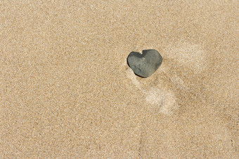 沙滩沙地石子摄影图