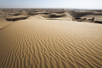 沙子沙洲沙漠荒漠黄沙沙丘摄影图