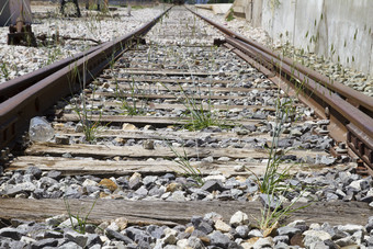 铁路铁道铁轨摄影图