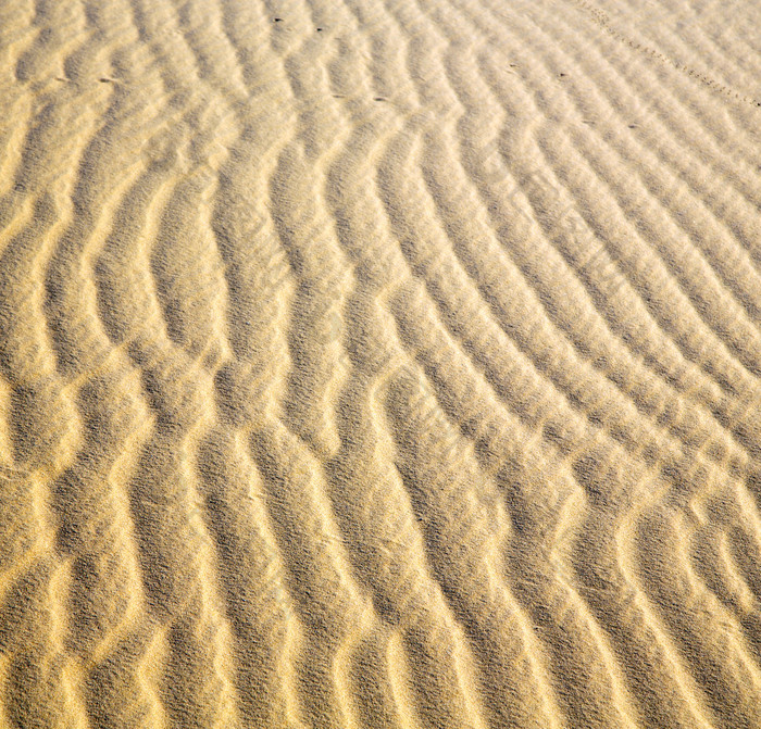 荒凉沙漠上的沙土纹路