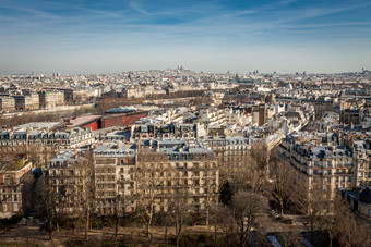 俯瞰城市建筑景观