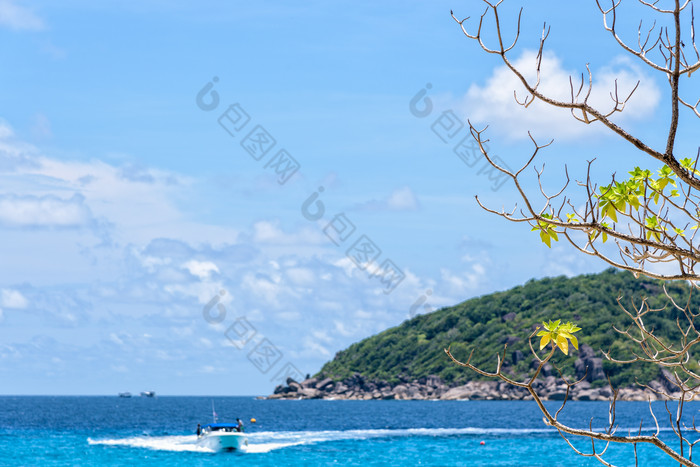 青山绿水海景风景