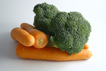 新鲜蔬菜西兰花胡萝卜