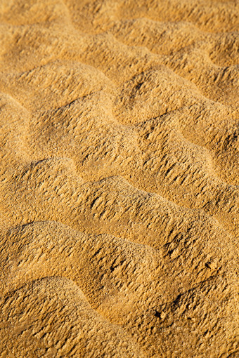 自然界沙漠上的沙土近景图