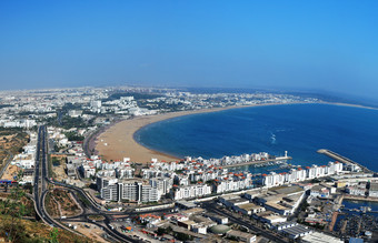 海滩海岸海景房摄影图