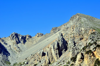 岩石石山荒漠蓝天<strong>摄影</strong>图