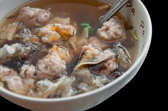 餐饮<strong>美食丸子</strong>汤摄影图