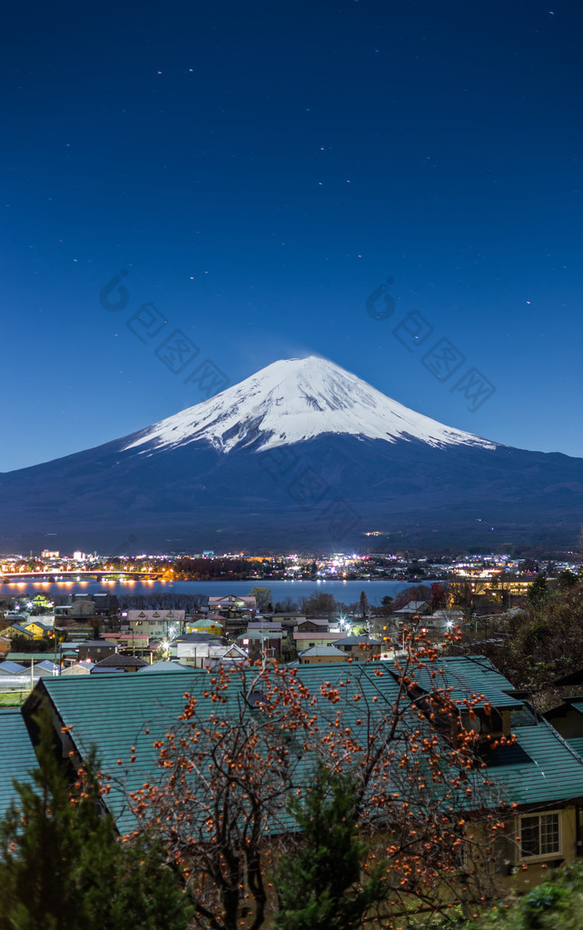 富士山、 河口湖