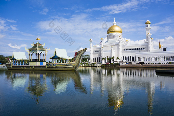 bandar seri begawan(bsb)、 文莱 nov。4:masjid 苏丹 · 奥马尔 · 阿里 s