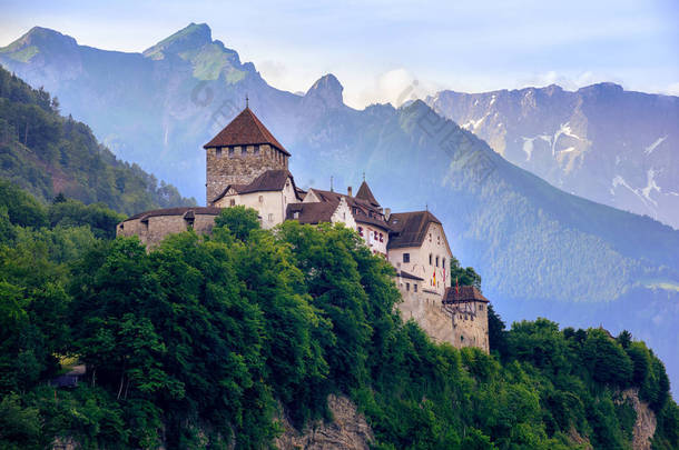 瓦杜兹城堡, 列支敦士登, 阿尔卑斯山, 欧洲