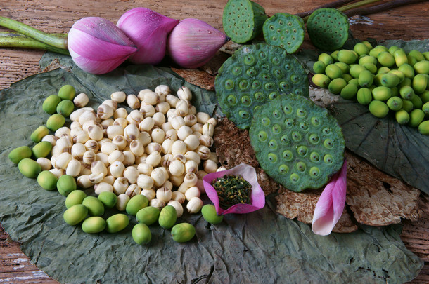 集合莲花、 种子、 茶叶、 健康<strong>食品</strong>