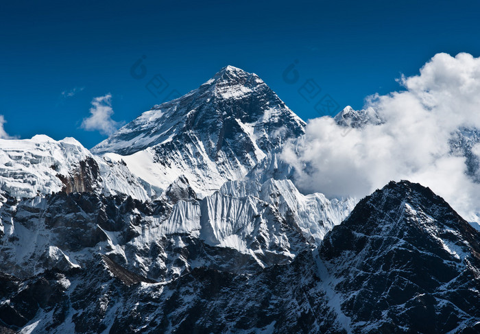 珠穆朗玛峰山山顶-世界之巅