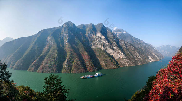 长江三峡巫峡 山川风景