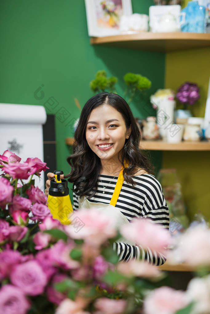花店橱窗和花店花卉市场盆栽植物有植物的园-包图企业站