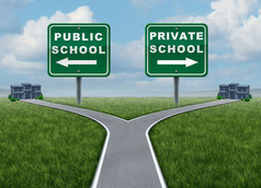 公立和私立学校的选择