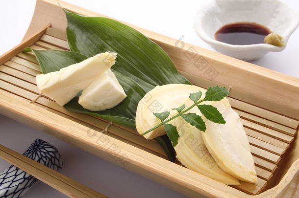 竹笋生鱼片、 日本料理