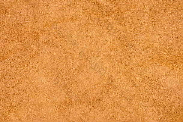 棕色或橙色纹理皮革背景。抽象皮革纹理. 