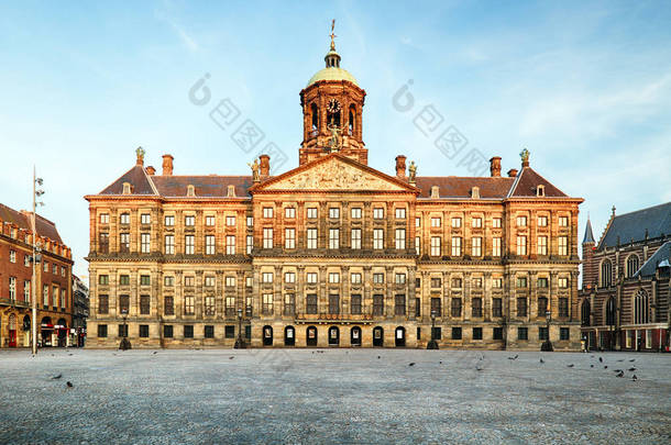 在荷兰阿姆斯特丹的<strong>皇家</strong>宫殿
