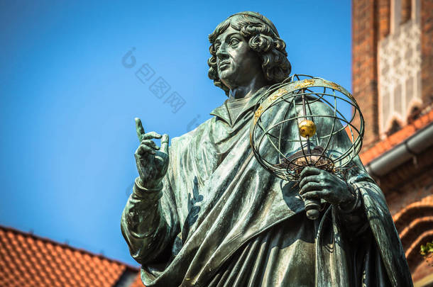 纪念碑 nicolaus 说伟大的天文学家哥白尼，托伦，<strong>波兰</strong>