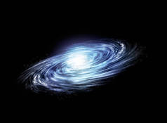 银河。由美国国家航空航天局提供的元素