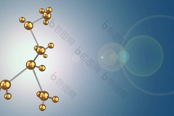 分子的形状和<strong>镜头</strong>光晕