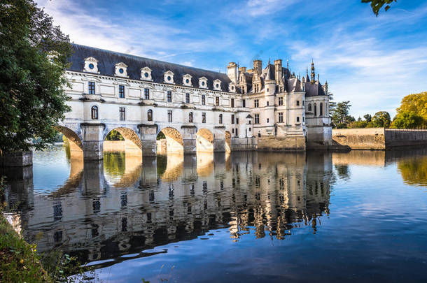 法国卢瓦尔谷Cher河畔的Chateau de Chenonceau