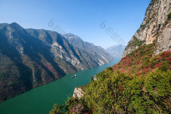 长江三峡巫峡 山川风景