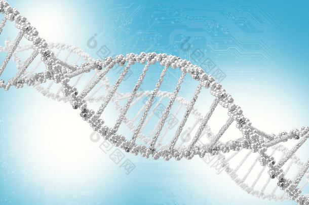 dna <strong>螺旋</strong>结构的彩色背景