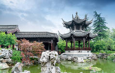 中国扬州瘦西湖的一个古典园林.