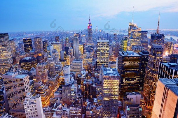 纽约城鸟瞰全景