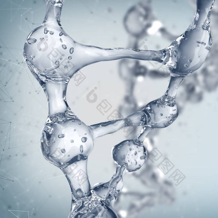 Dna 分子在科学背景.