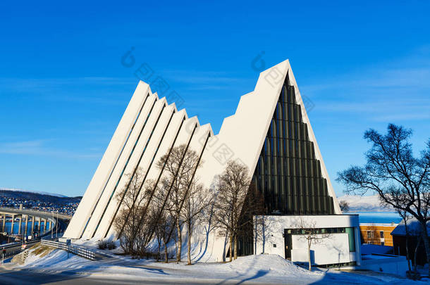 特罗姆瑟北极大教堂教堂在挪威北部<strong>城市地标</strong>