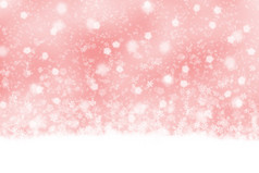 可爱的软红降雪背景