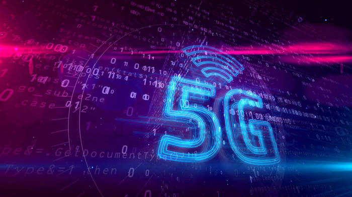 5g 5 代网络移动符号全息图