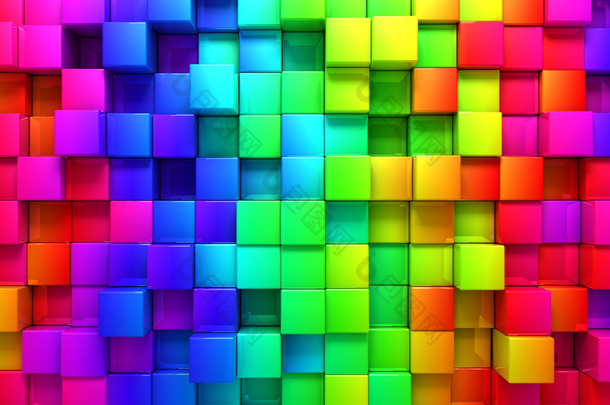 多彩框的彩虹