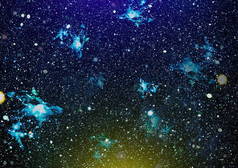 太空深处。高清晰度星场的背景。繁星的外层空间背景纹理 . 