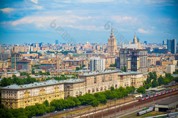 莫斯科 — — 历史文化区。铁路的前景