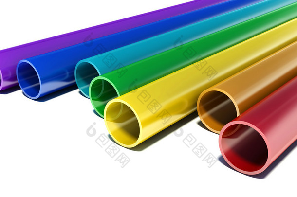 管与彩虹的颜色
