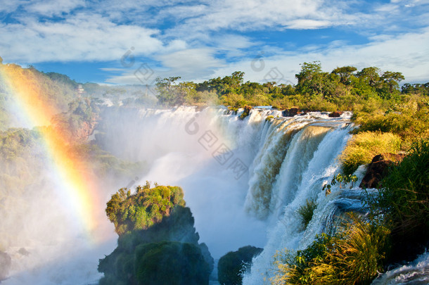 伊瓜苏<strong>瀑布</strong>，自然的新七大奇观之一。阿根廷.