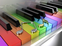 彩虹钢琴